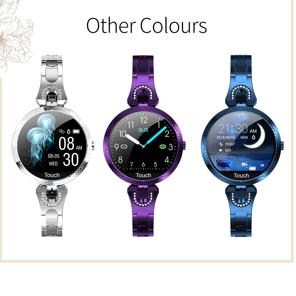 Comprar Reloj inteligente AK15 pulsera de Fitness para mujer Monitor de ritmo cardíaco para regalo