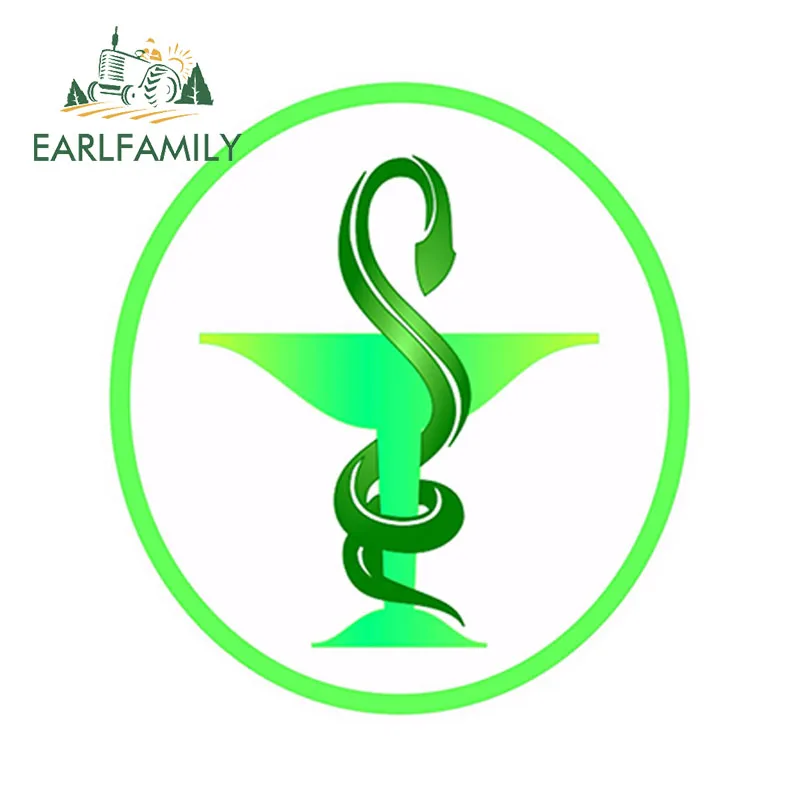 EARLFAMILY 13 см x стильная наклейка для автомобиля Виниловая с логотипом аптеки