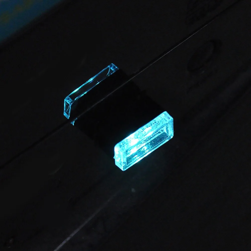 Портативный USB СВЕТОДИОДНЫЙ ночной Светильник для салона автомобиля с внешней атмосферой, декоративная лампа