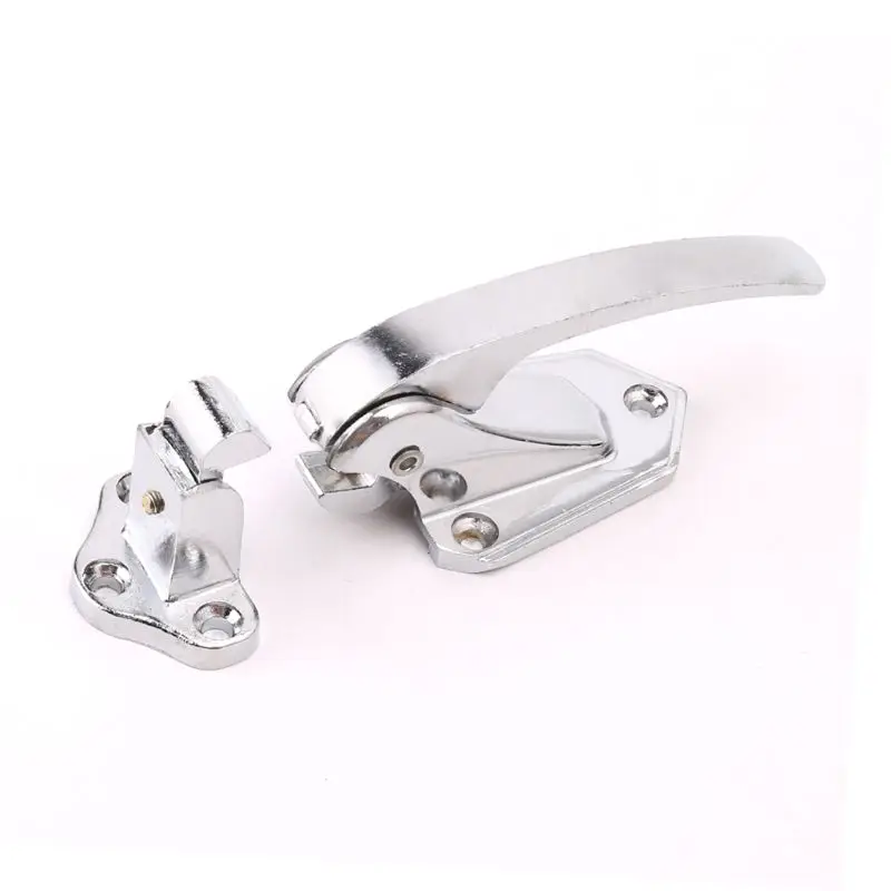 

Zinc Alloy Door Handle Lock Spring Loaded Pull Handle Latch For Oven Refrigerator Freezer