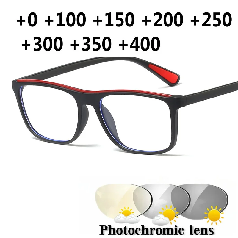 Переходные фотохромные солнцезащитные очки для чтения мужские и женские очки для пресбиопии очки с диоптриями мужские уличные очки для чтения NX