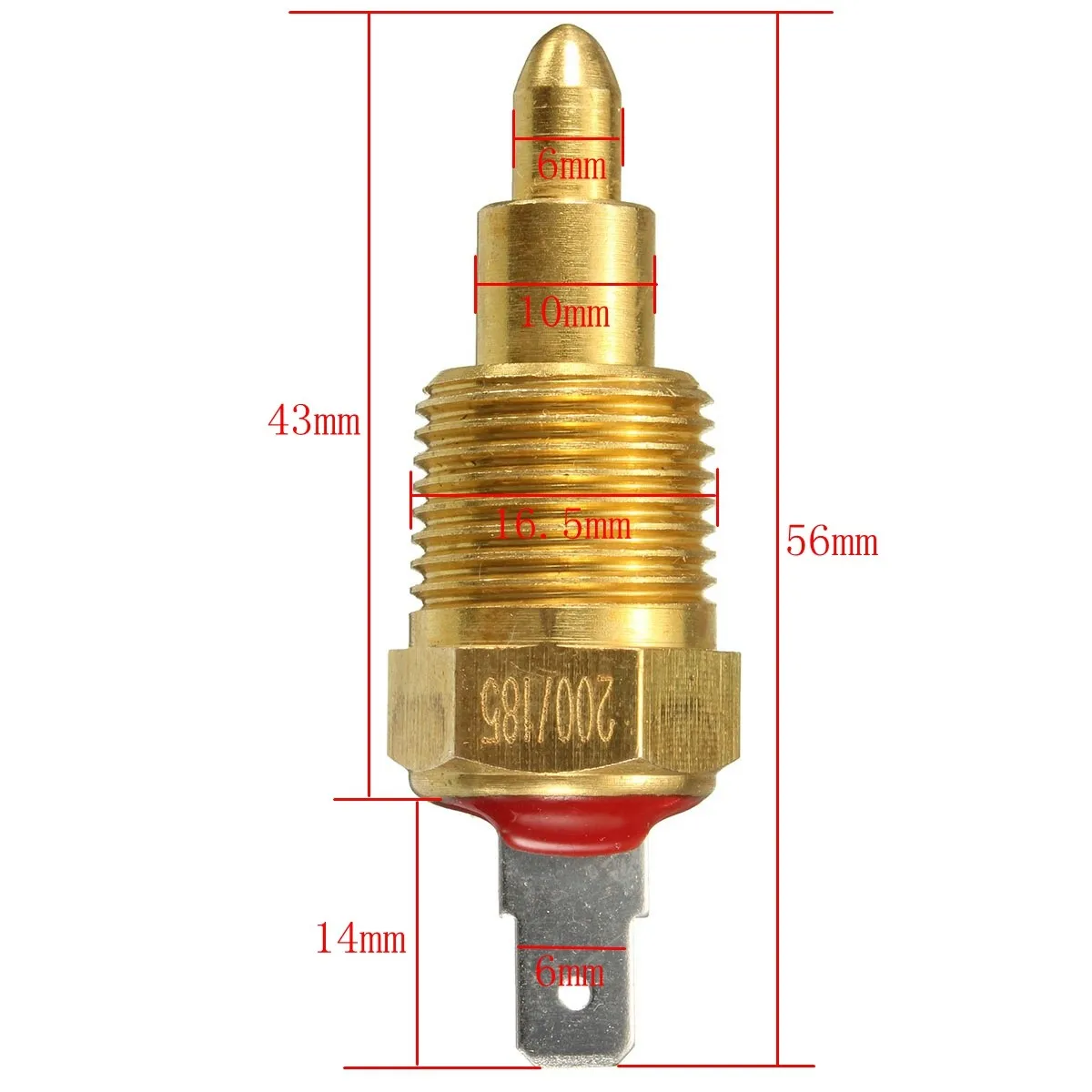 185 to 175 Degree Electric Engine Cooling Fan Thermostat Temperature Sensor Switch CØLIPSØ Fan Thermostat Temperature Switch with 3/8 inch Pipe Thread 