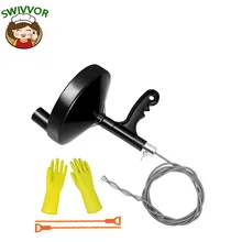 

Drain Clog Remover Tool 16.4 Ft Drum Auger Plumbing for Removing Sink Clog Bathtub Drain Kitchen Sink Sewer Comes with Gloves