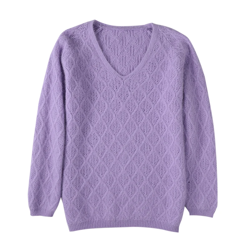 2020 Autumn Winter Women's V-neck 100% Mink