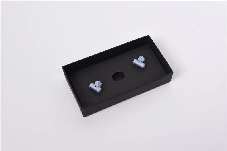 New Style MEN'S Shirts Cufflinks Creative French Cufflinks Business Handmade String Clip Clasp Disc Cloth Cover Manufacturers Wh