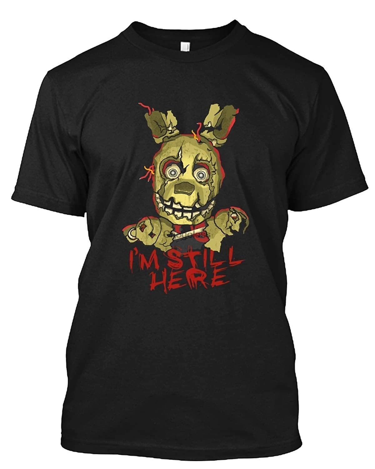С изображениями персонажей игры пять ночей с Фредди Springtrap подарок футболка для