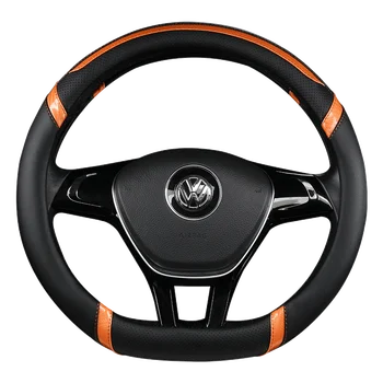 

Carbon fiber car leather steering wheel cover Sew Car for Nissan Kicks X-TRAIL 2017-2019 March Rogue Qashqai 2017-2019 Sere