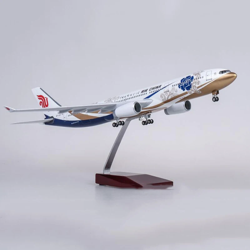Коллекция 1:135 модель Airbus A330 AIR China Airlines 47 см полимерный самолет с колесами и светильник для детей и взрослых