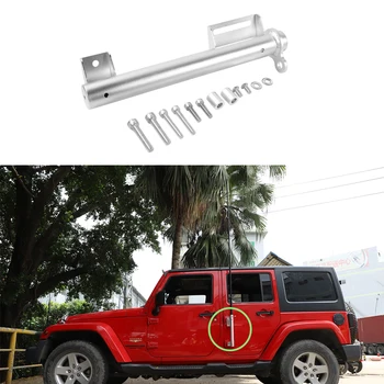 

Flagpole Bracket Flag Pole Holder Stand for Jeep Wrangler JK 2007-2017 Aluminum Alloy Black Silver Car Exterior Accessories
