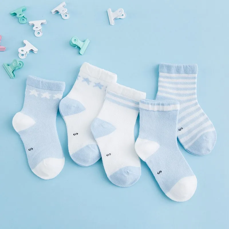 1 Pair Baby Soft Cotton Socks Newborn Infant Printing Comfortable Sock Toddler Kids Breathable Ankle Socks For 0-6 Years D0236