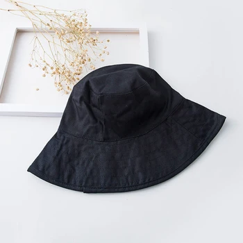 

New fisherman hat female Japanese wild sun hat summer thin pure color hat tide