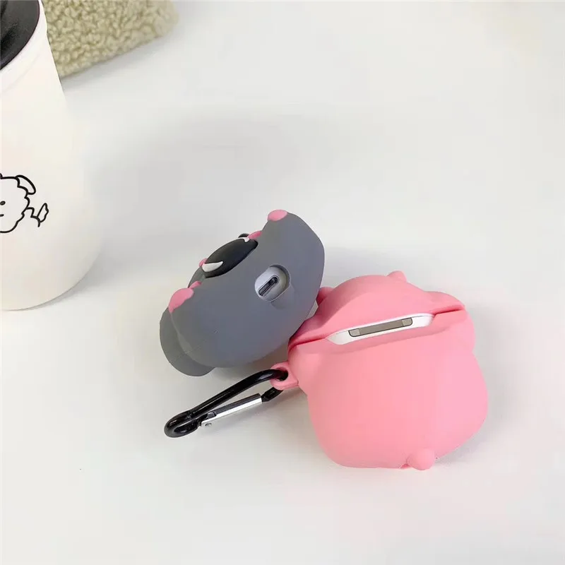Милый мультфильм Пингвин Airpods брелок Bluetooth наушники силиконовый чехол для Airpods 2 защитный Брелок «Обложка»