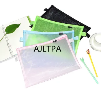 

100pcs/lot File Folder Document Bags Business Briefcase Paper Storage Organizer Bag Makeup Storage Bag Travel CT0283