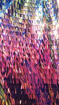 

In 2020, high quality large sequined lace fabric of lacy fabric with colorful Latin clothing net YYZ4678