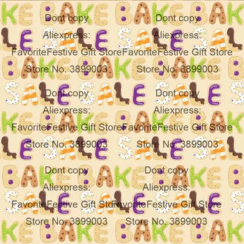 

Patchwork Printed Halloween letter milk silk Fabric for Tissue Kids Home Textile for Sewing Doll Crafts