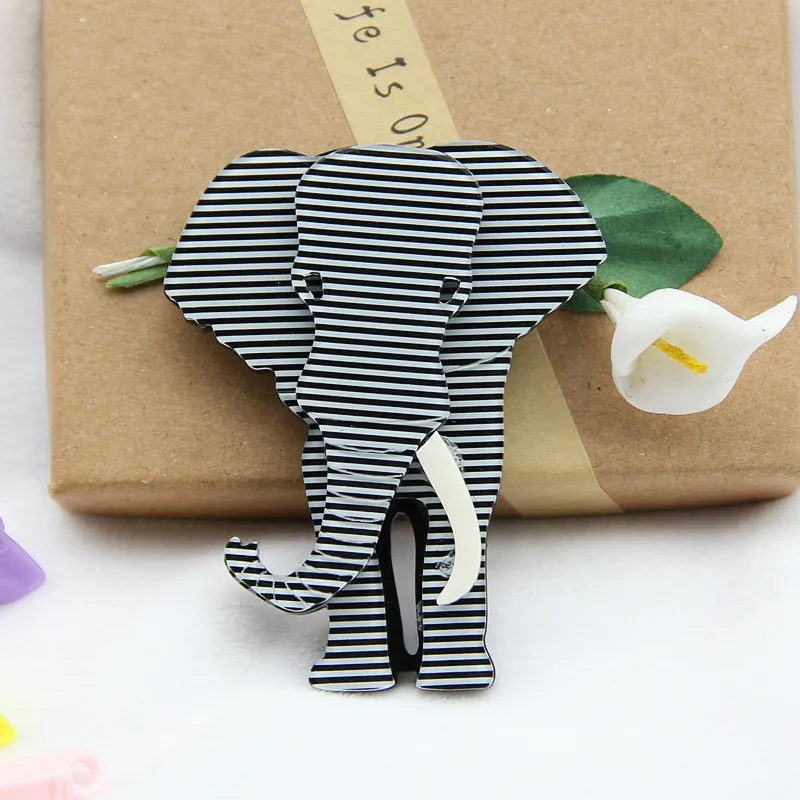 FishSheep модная акриловая большая брошь со слоном милое животное Таиланд Слон полимерные брошки булавки ювелирные изделия для женщин Подарки