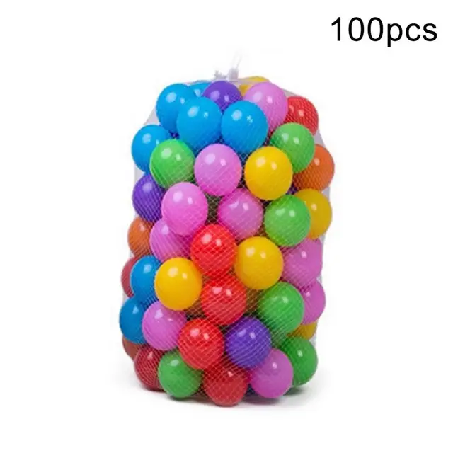 100Pcs Colorful Soft Water Pool Ocean Wave Ball Outdoor Fun Sports Baby Toy Amusement Park Props 2