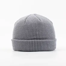 Мужская зимняя вязаная шерстяная шапка с дыней, чистый цвет, теплая шерстяная шапка с капюшоном, женская уличная теплая акриловая шапка в стиле хип-хоп