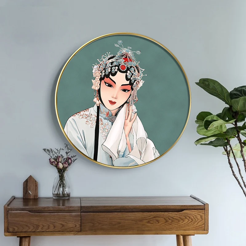 

EECAMAIL DIY Алмазная картина, полностью Алмазная вышивка, Пекинская опера, Huadan лицо, Китайский Персонаж, вход, дом, Декор, без рамки