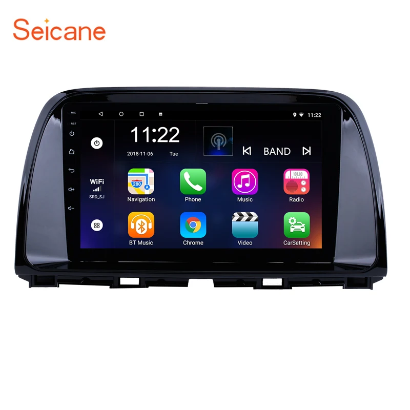 Top Seicane Quad Core 9 inch Android 9.0 for 2012-2015 Mazda CX-5 1024*600 Car GPS Navi Stereo Player support Steering Wheel Control 0