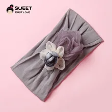 Аксессуары для волос Nian sheng, стиль, лента для волос из тюля, комбинированная лента для волос с цветком, Европейская и американская креативная Nyl