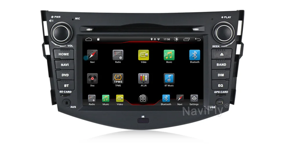 Flash Deal Android 9.0 Bluetooth Car DVD CD Player For toyota rav4 2007 2008 2009 2010 2011 Car Multimedia gps navigator DVR 25