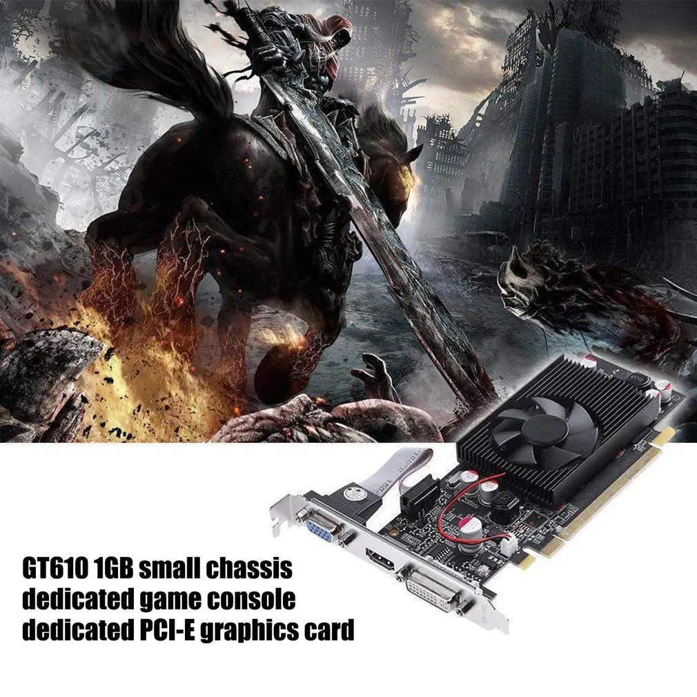 PNY NVIDIA GeForce VCGGT610 XPB 1GB DDR2 SDRAM PCI Express 2.0 Video Card Video Grafikkarte Graphic Card
