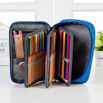 

72-Slot Waterproof Colored Pencil Pen Case Bag Pouch Holder Organizer for Kids Adults Students School Office Stationery Supplies