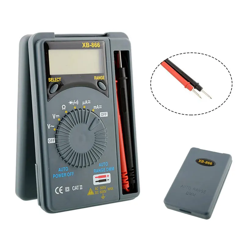 

XB-866 LCD Auto Range Pocket Digital Multimeter Voltmeter Tester Tool