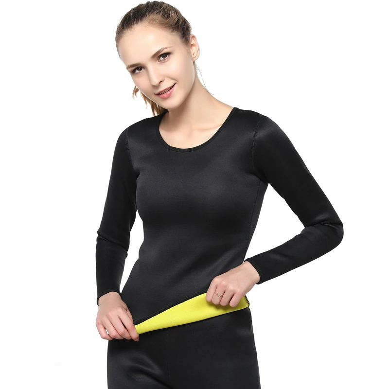 Neoprene Women Seamless Sweat Sauna Plus Size Fitness Tops Black Long Sleeve Short Sleeve Shirt Body Shaper Fashion Slim Shirts custom t shirts