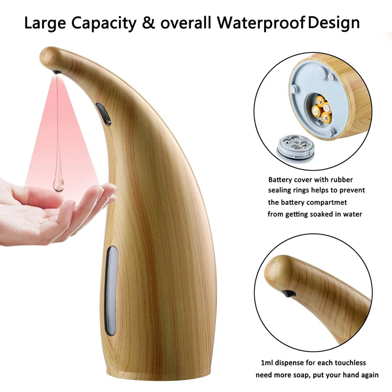 Автоматический Диспенсер Для Мыла Бесконтактный Диспенсер для мыла 10,25 унций без отпечатков пальцев и без инфракрасных помех