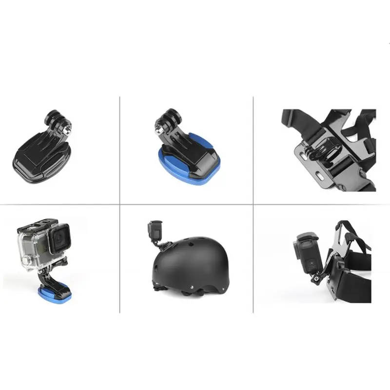Мотоциклетный шлем велосипеда Камера крепление для GoPro Yi 5/4/3 Камера плоское изогнутое крепление на клейкой основе действия Камера аксессуары