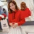 Blouses Women Solid Embroidery Bow Leisure Basic Chic Elegant Long Sleeve OL Womens Shirts Tops Simple Streetwear Ulzzang Trendy