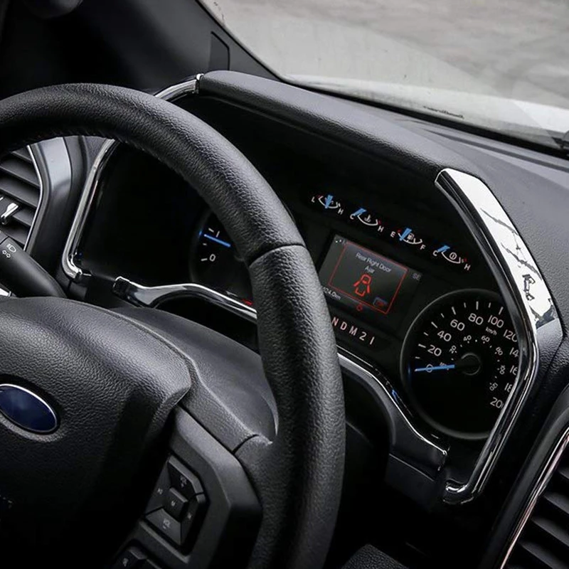 Панель бокового счетчика крышки планки комплект для- Ford F150 Super Duty(хром