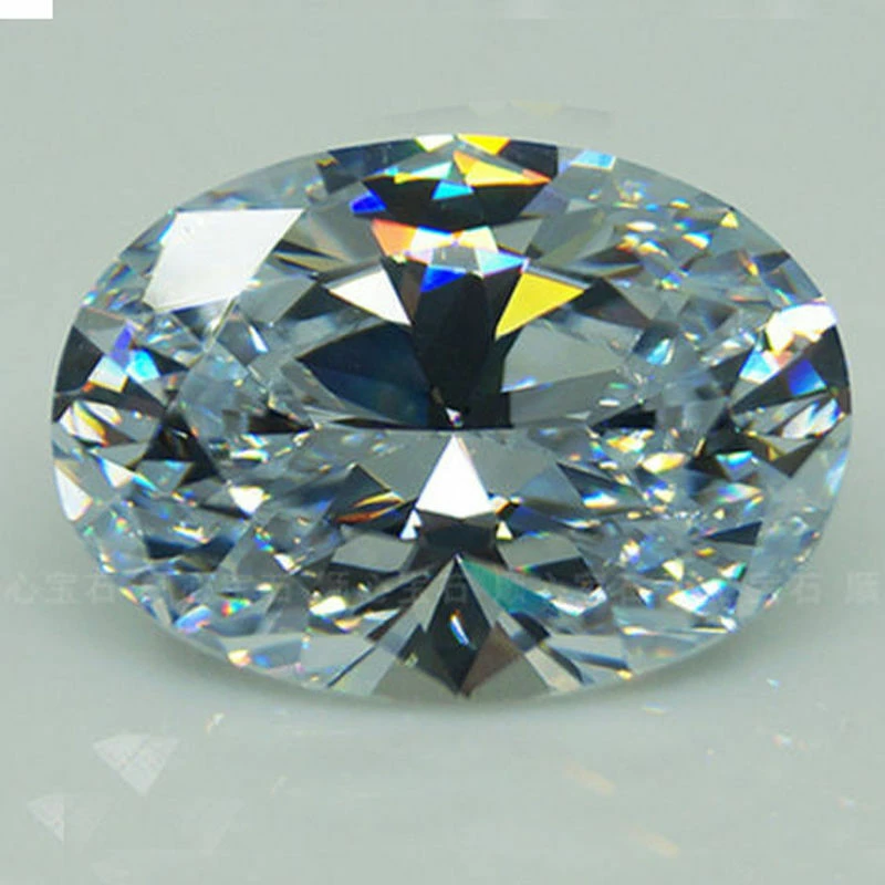 Huge 56.58ct VVS 18X25mm Oval Cut AAAA+ White Sapphire Zircon Loose Gemstone Luxury Jewelry Gift