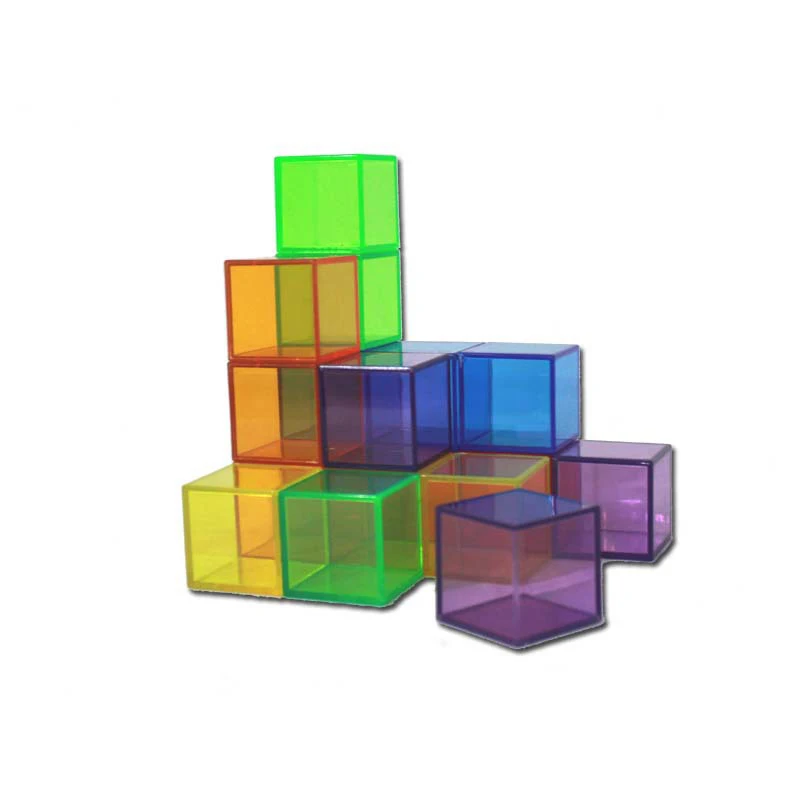  Montessori sensory teaching aids three dimensional color geometry combination building block plasti - 4000296029500