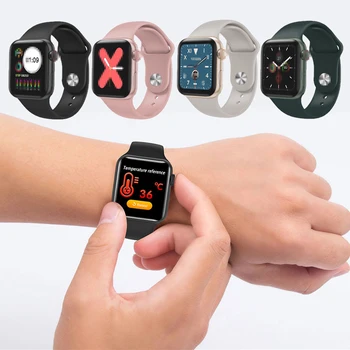 

Smart Watch W58 Pro Body Temperature Heart Rate Monitor IP67 Waterproof Watch Music Control Silicon Strap Bracelet