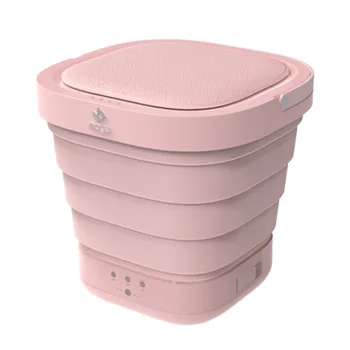 

Travel Portable Mini Folding Bucket Washing Machine Automatic Small Household Underwear Washer and Dryer Laundry Machine