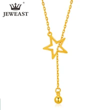 BTSS 24K ожерелье из чистого золота настоящая AU 999 цельная Золотая цепочка, красивая высококлассная модная классическая бижутерия для вечерние, Лидер продаж, новинка 2020