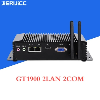 

J1900 fanless industrial mini pc with 2RS232 RS422 RS485 COM 2LAN 1000Mbps X86 Mini PC