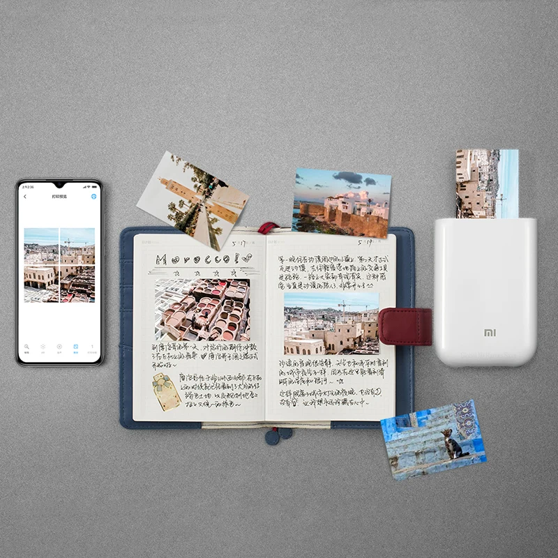 Xiaomi Pocket Print Sticky photo paper 50 листов одноразового изображения без клея для печати чернил Высококачественная фотобумага 3 дюйма