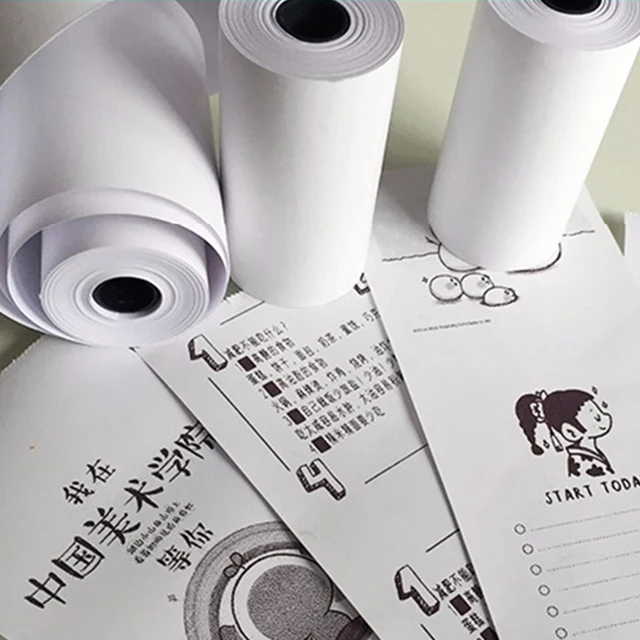 Thermal paper 57x30mm replacement kids instant camera paper POS printer mobile bluetooth cash register paper roll paper 5