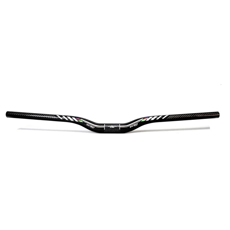 Full Carbon Fiber MTB Road Bike 31.8mm Handlebar Durable Flat Rise Bar 620 640 660 680 700 720mm Bicycle Parts Accessories