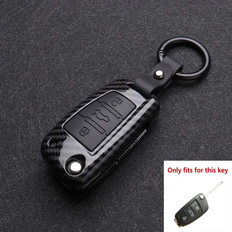 ABS Carbon fiber Silicone Car Key Cover Protector Case For Audi A3 A4 A5 C5 C6 8L 8P B6 B7 B8 RS3 Q3 Q7 TT 8V S3 keychain | Автомобили и