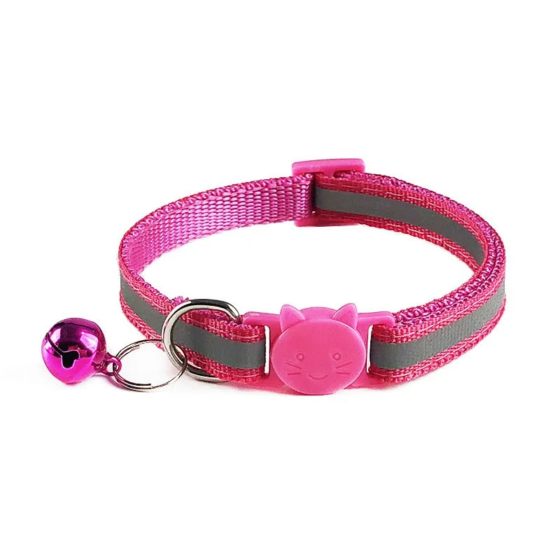 Reflective Ideal Size Pet Collar Breakaway Cat Collars With Bell For Cats Or Dogs Reflective Ideal Size Pet Collar Breakaway Cat Collars With Bell For Cats Or Dogs