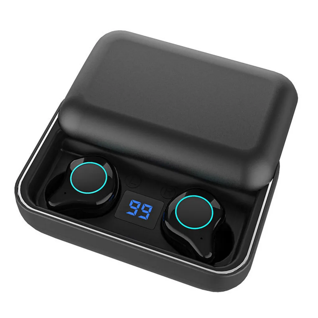 Ouhaobin Bluetooth наушники Mini Twins True Беспроводные спортивные BT 5 0 в ухо стерео |