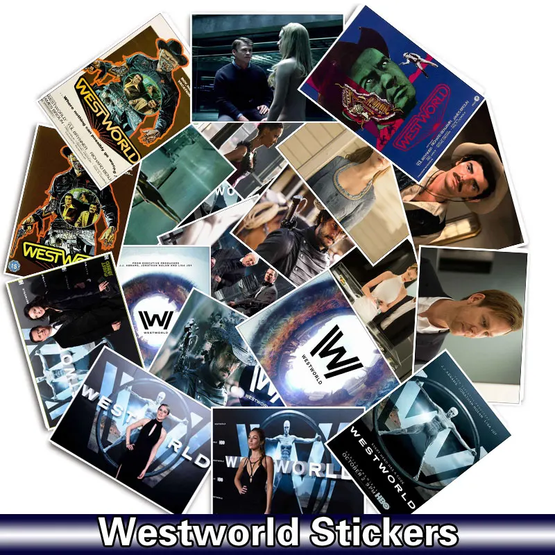 25 шт./упак. westworld наклейки для мобильного телефона автомобиля мото ноутбук багаж велосипед скейтборд наклейка - Цвет: M033-25pcs
