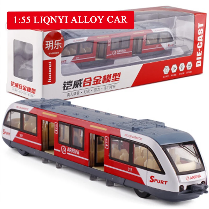 

1:55 Simulated High Speed Alloy Track and Harmonious Model Alloy Car Toy Manual Metro Sliding Multi-segment Connectible