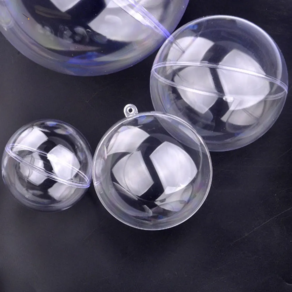 Рождественские елочные украшения прозрачный пластиковый Рождественский