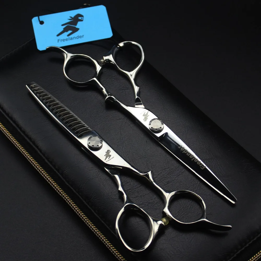 6.0" Professional haircut Cutting Scissors 440C Trimming Shears HIGH screw Stainless Steel Stylist Thinning Clipper